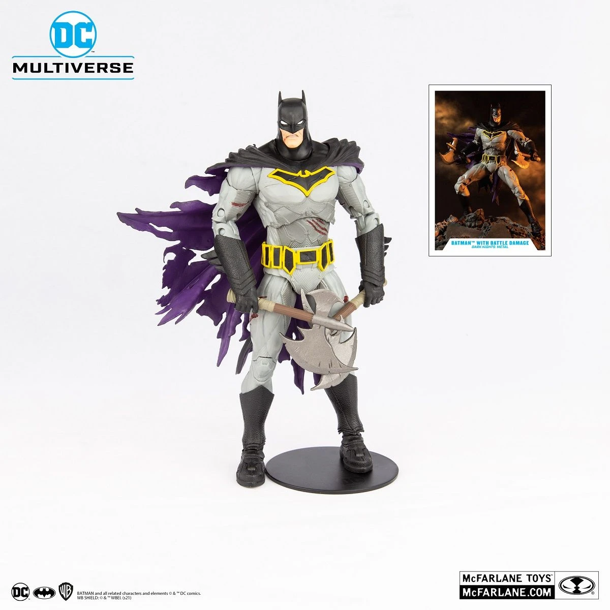 McFarlane Toys DC Multiverse - Batman With Battle Damage Actionfigur 2 McFarlane Toys DC Multiverse - Batman With Battle Damage Actionfigur – Bild 2