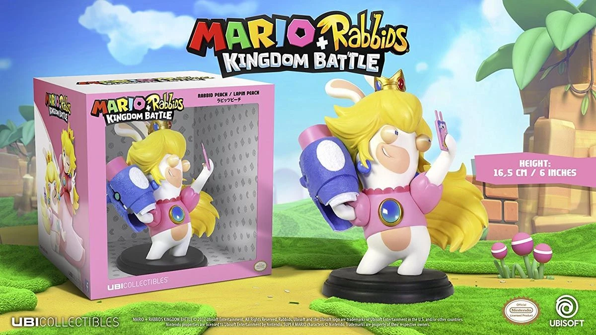 Ubisoft Mario + Rabbids Kingdom Battle: Rabbid Peach 16cm Figur 1 Ubisoft Mario + Rabbids Kingdom Battle: Rabbid Peach 16cm Figur