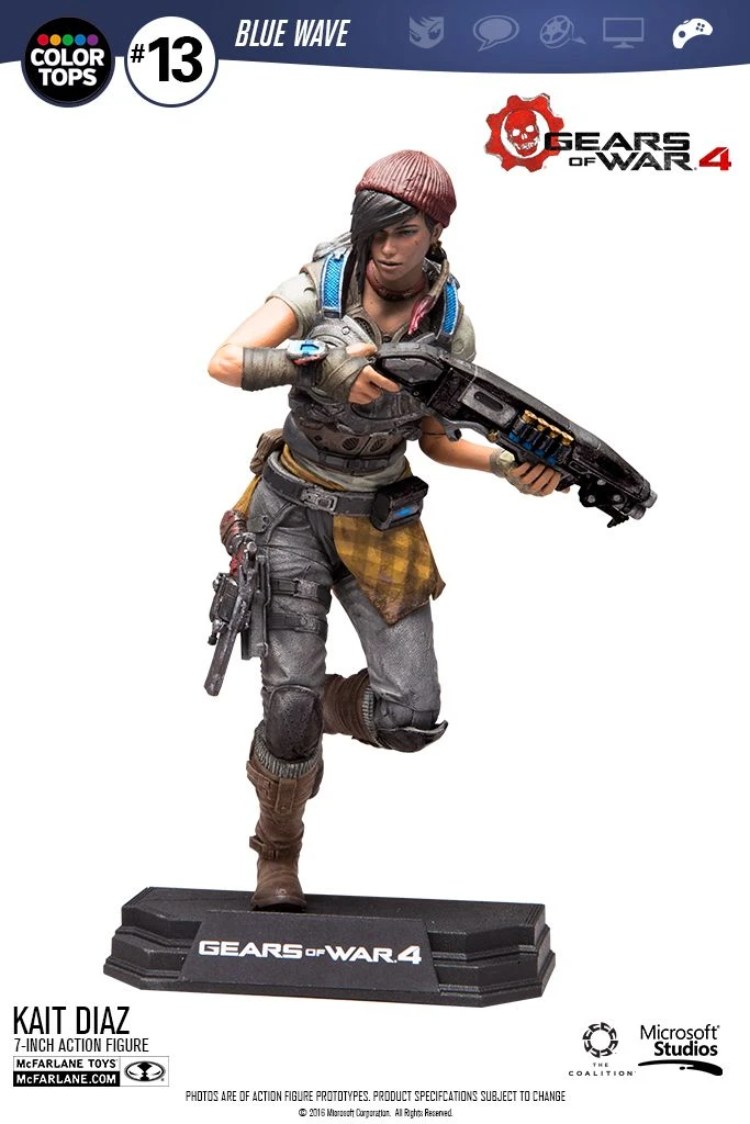 McFarlane Toys Gears Of War 4 - Kait Diaz 17cm Color Tops Figur 2 McFarlane Toys Gears Of War 4 - Kait Diaz 17cm Color Tops Figur – Bild 2
