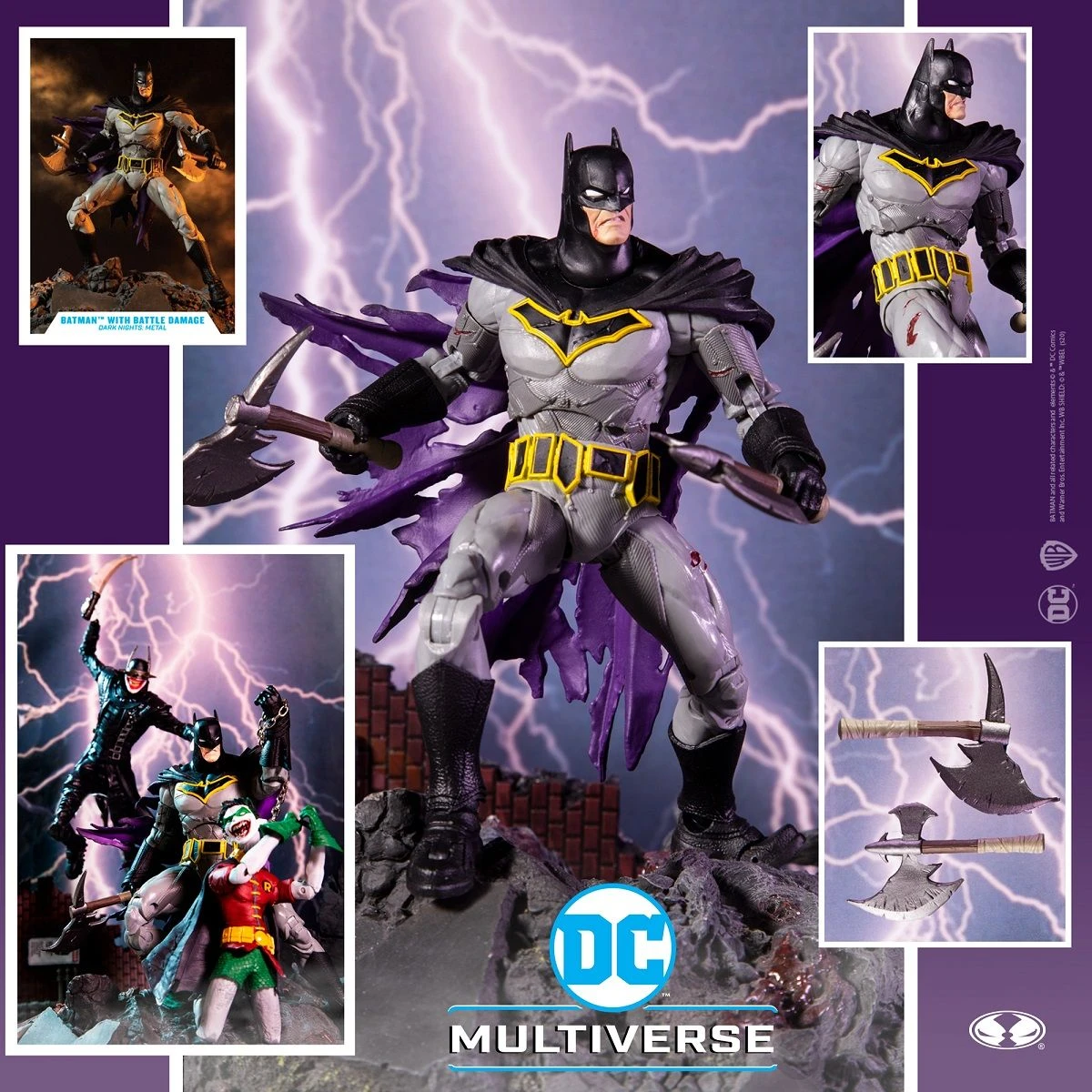 McFarlane Toys DC Multiverse - Batman With Battle Damage Actionfigur 11 McFarlane Toys DC Multiverse - Batman With Battle Damage Actionfigur – Bild 11