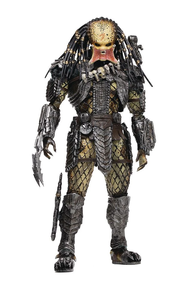 Hiya Toys Alien Vs Predator - Unmasked Scar Predator PX Figur 1 Hiya Toys Alien Vs Predator - Unmasked Scar Predator PX Figur